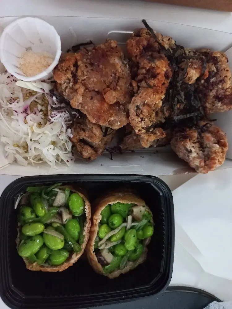 Poulet Karaage Et Accomagnement D'edamame